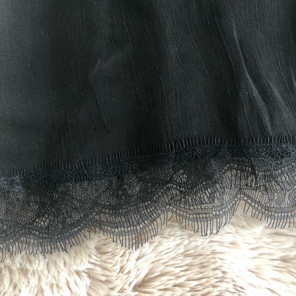 Zara Intimates & Sleepwear Nwot Zara Black Lace Slip Dress Xs